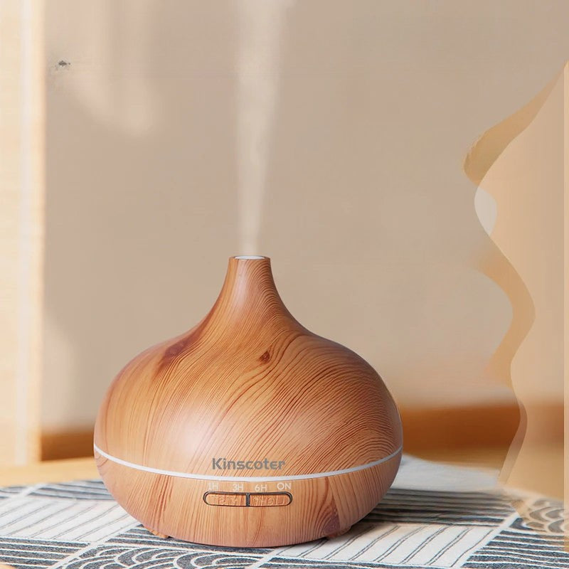 ZenEssence - Diffuseur d’huiles essentielles Humidificateur d'air 500ml Ultrasonic avec LED