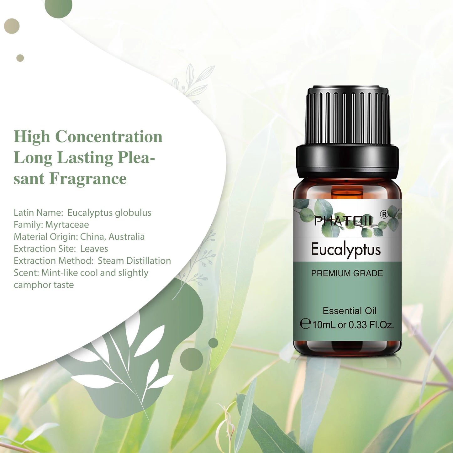 PHATOIL « S » - pack 6 Capsules Fruités Et Fleurs Naturelles 10ML