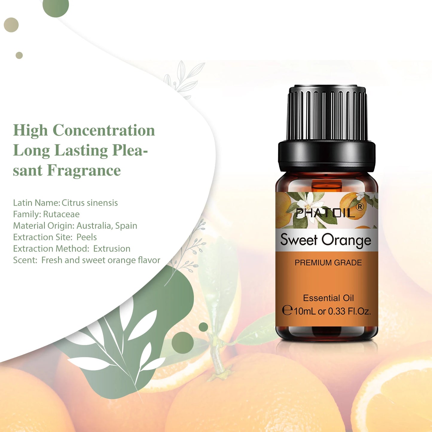 PHATOIL « S » - pack 6 Capsules Fruités Et Fleurs Naturelles 10ML