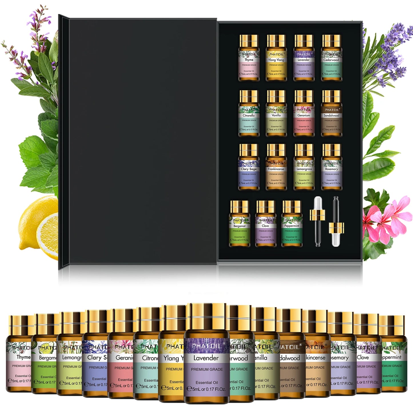 PHATOIL « M » - Pack 15 Capsules Fruités Et Fleurs Naturelles 5ML