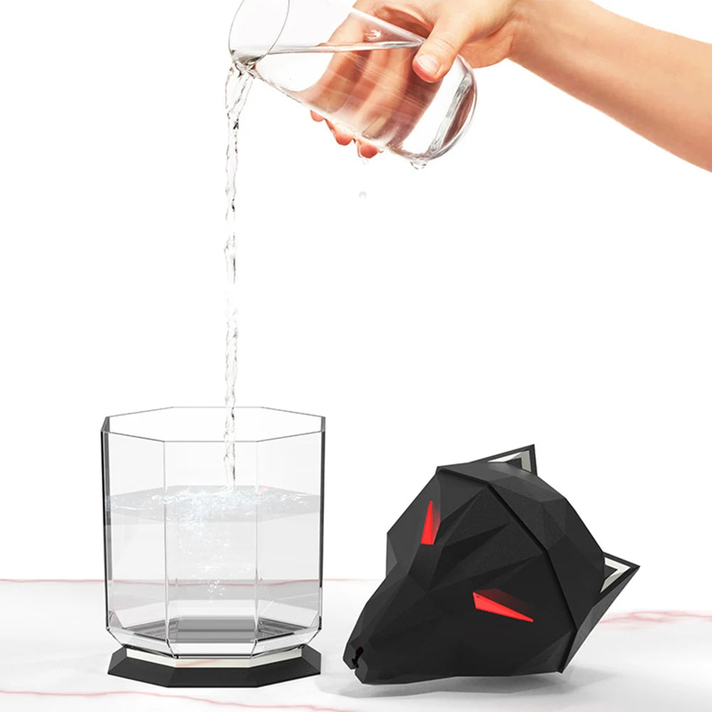 ZenEssence - Loup de guerre Purificateur d'air domestique électrique avec lumière LED Rechargeable par USB