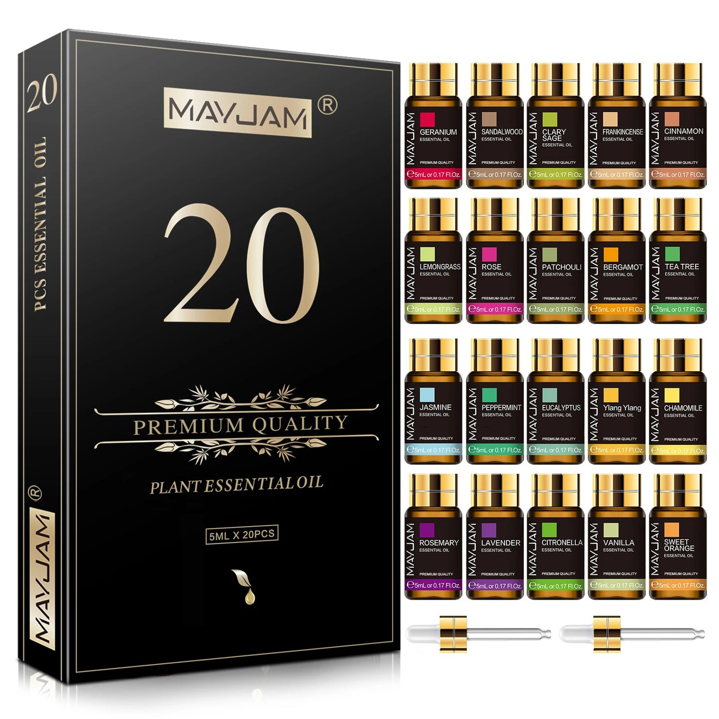 MAYJAM « M »- Pack 20 Capsules Fruités Et Fleurs Naturelles 5ML