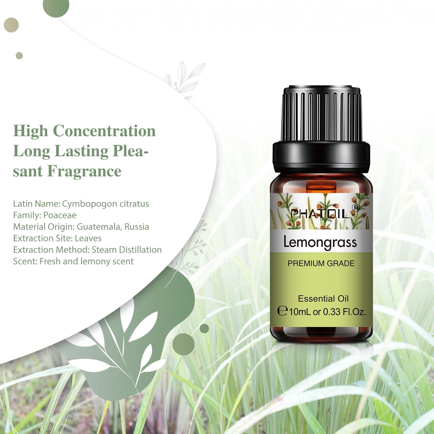 PHATOIL « S » - pack 6 Capsules Fruités Et Fleurs Naturelles 10ML