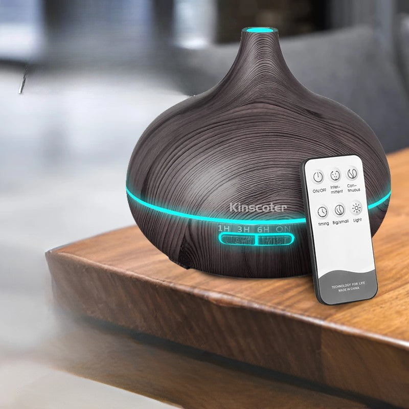 ZenEssence - Diffuseur d’huiles essentielles Humidificateur d'air 500ml Ultrasonic avec LED