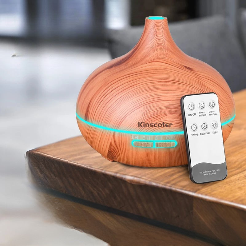 ZenEssence - Diffuseur d’huiles essentielles Humidificateur d'air 500ml Ultrasonic avec LED