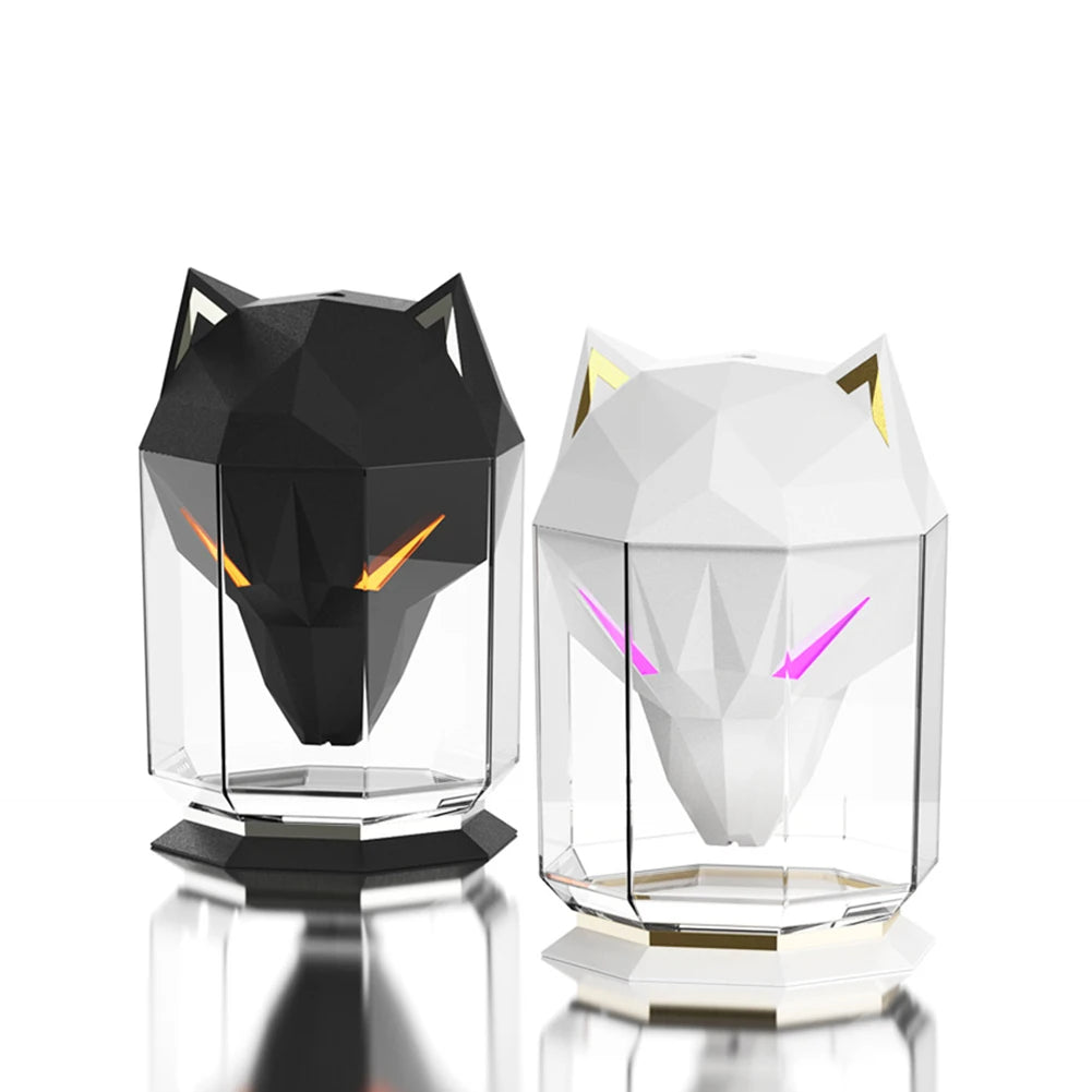 ZenEssence - Loup de guerre Purificateur d'air domestique électrique avec lumière LED Rechargeable par USB