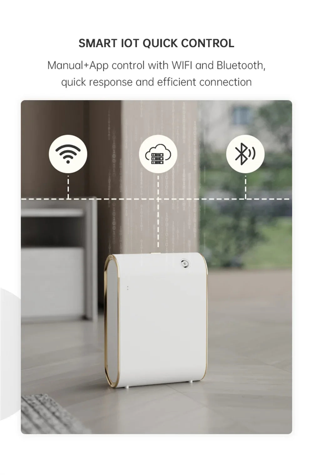 ZenEssence - Diffuseur d'arômes intelligent sans eau Machine intelligente de désodorisants pour la maison