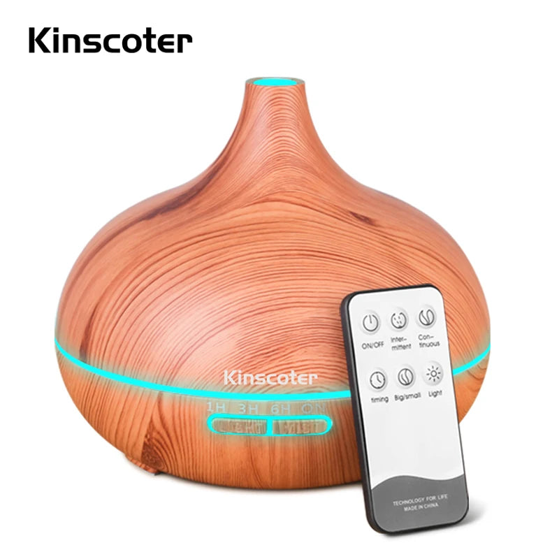 ZenEssence - Diffuseur d’huiles essentielles Humidificateur d'air 500ml Ultrasonic avec LED